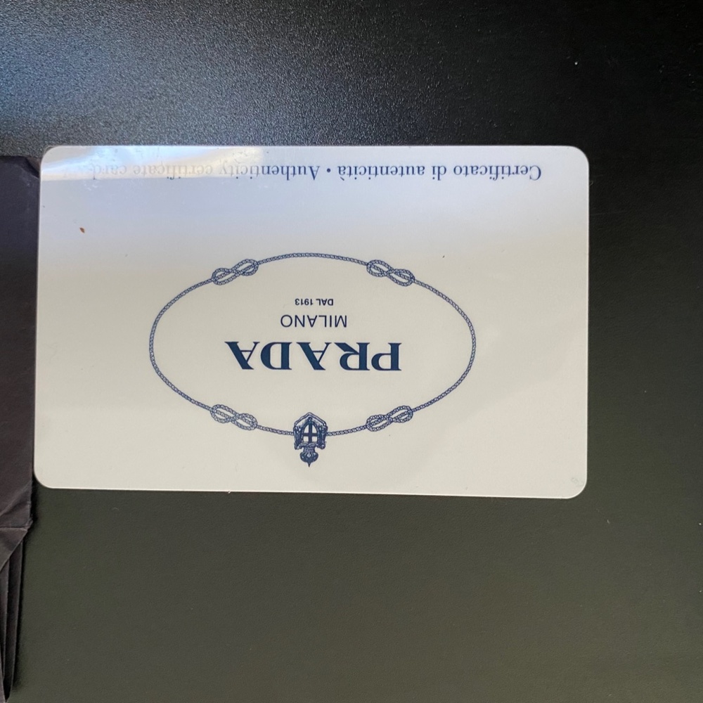 Prada Grafite Ruffle Shoulder Bag, authentication card included - Picture 9 of 10